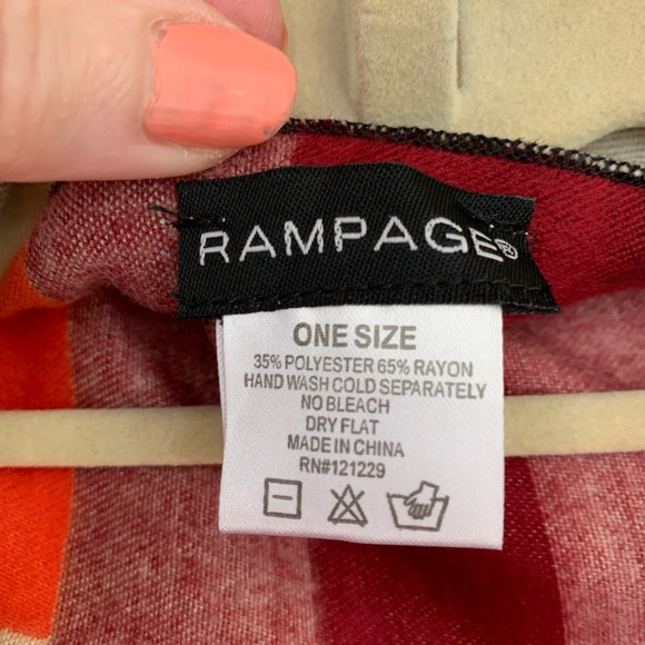 Rampage Long Colorblock Colorful Festival Boho Vest Long Top - Picture 8 of 8